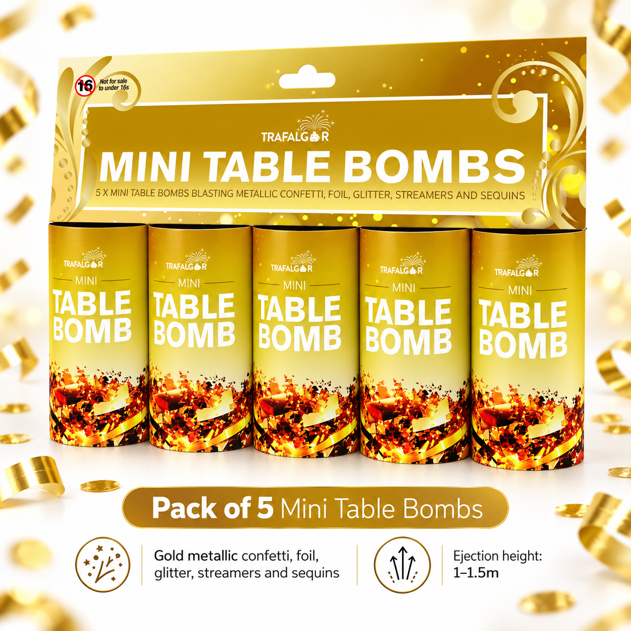 Trafalgar- Mini Table Bombs (Pack of 5)