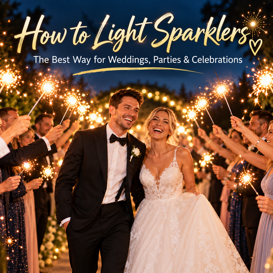 How to Light Sparklers: The Best Way for Weddings, Parties & Celebrations