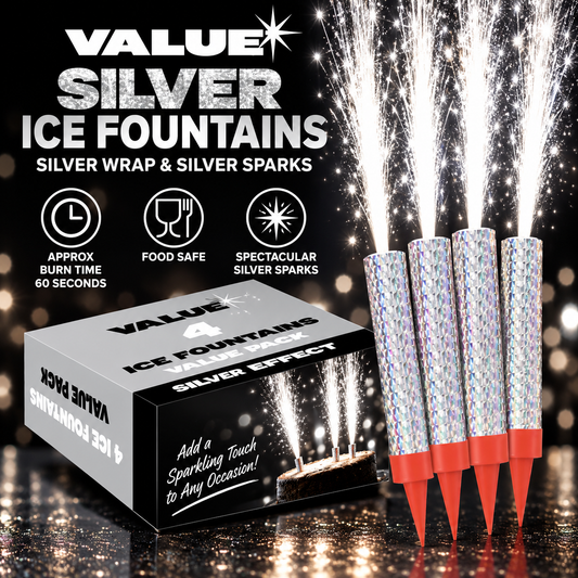 Value Ice Fountains (Silver Wrap)