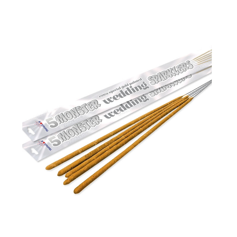 Bulk Buy 45cm Extra Long Sparklers Gold Coated (PACK OF 150)