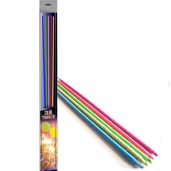 Bulk Buy 45cm Extra Long Sparklers Neon Colour Coated (PACK OF 50)