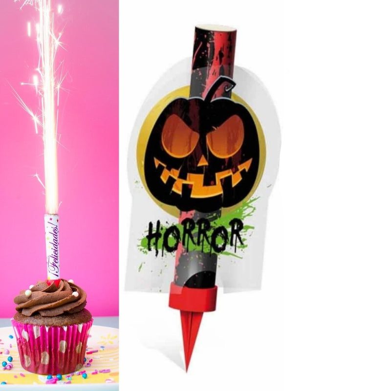 Horror Ice Fountain Sparklers 15cm Indoor Use (PACK OF 1)