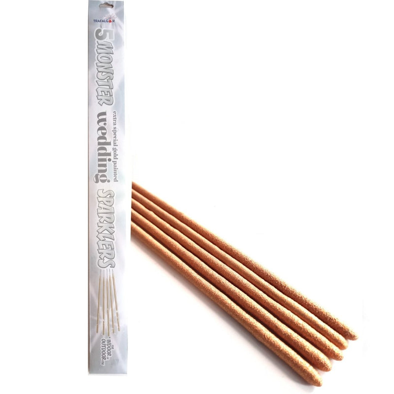 Bulk Buy 45cm Extra Long Sparklers Gold Coated (PACK OF 50)